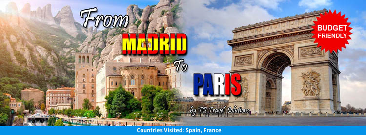 Madrid to Paris, Filipino group tour package